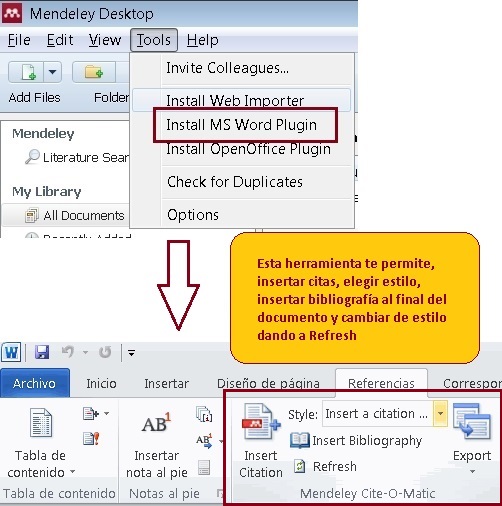 install word plugin mendeley